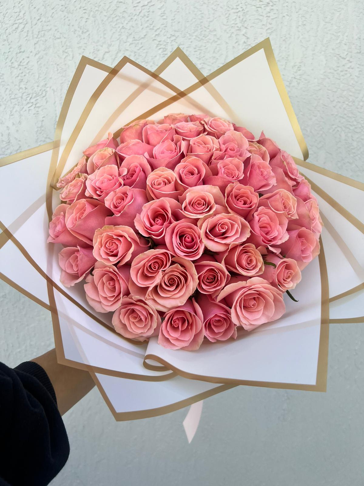 Classic Roses Bouquet - White Luxury Paper