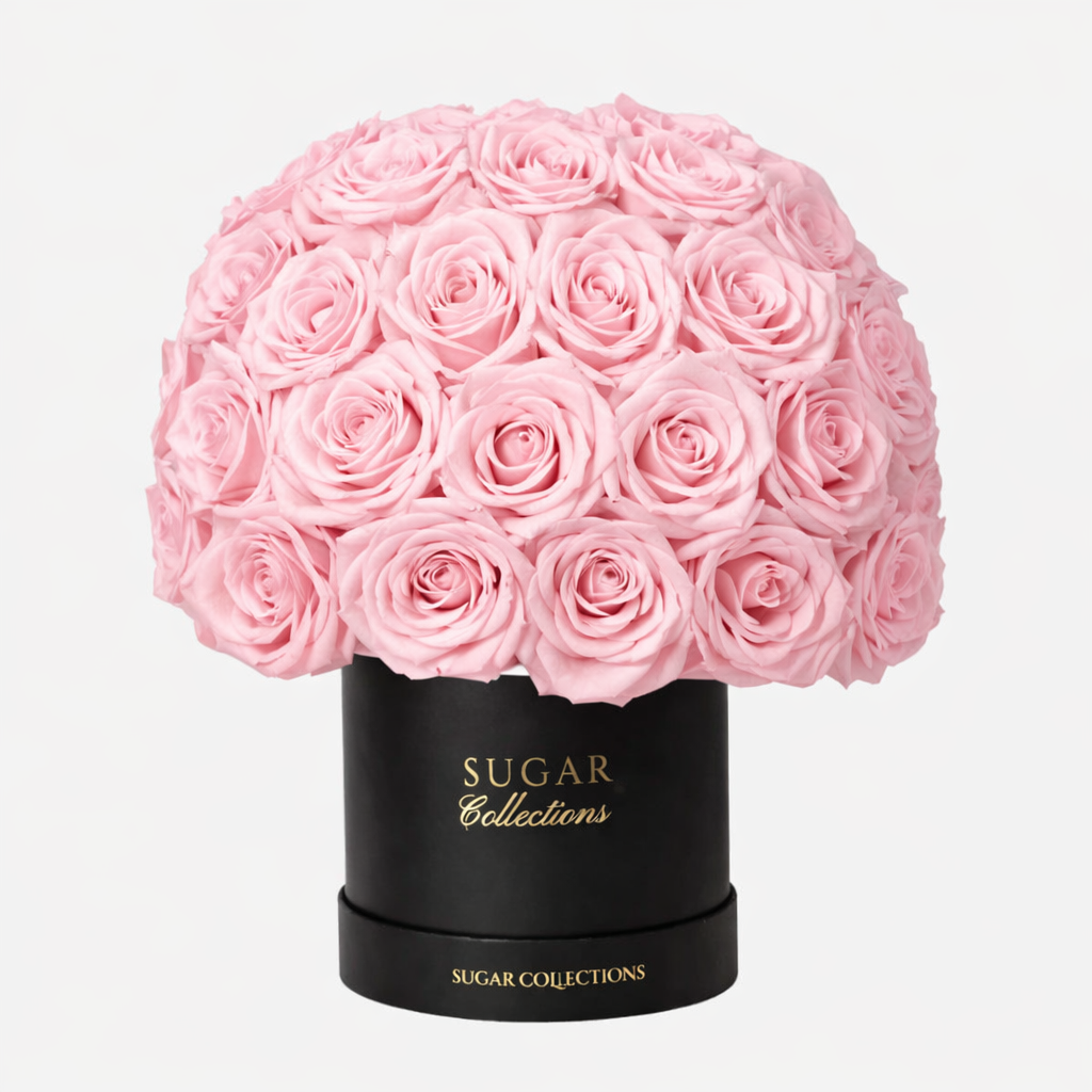 Rose Round Box - Black