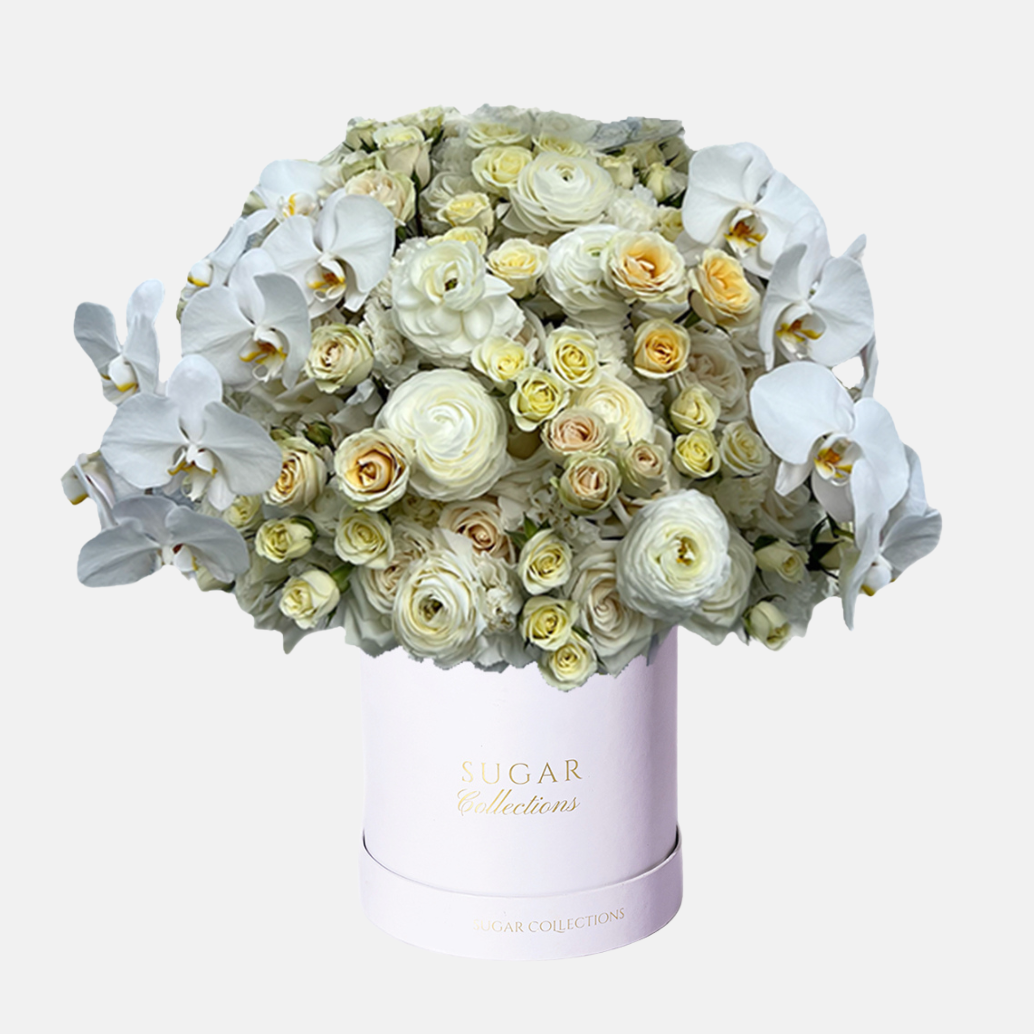 Mixed Flower Arrangement - Pure White