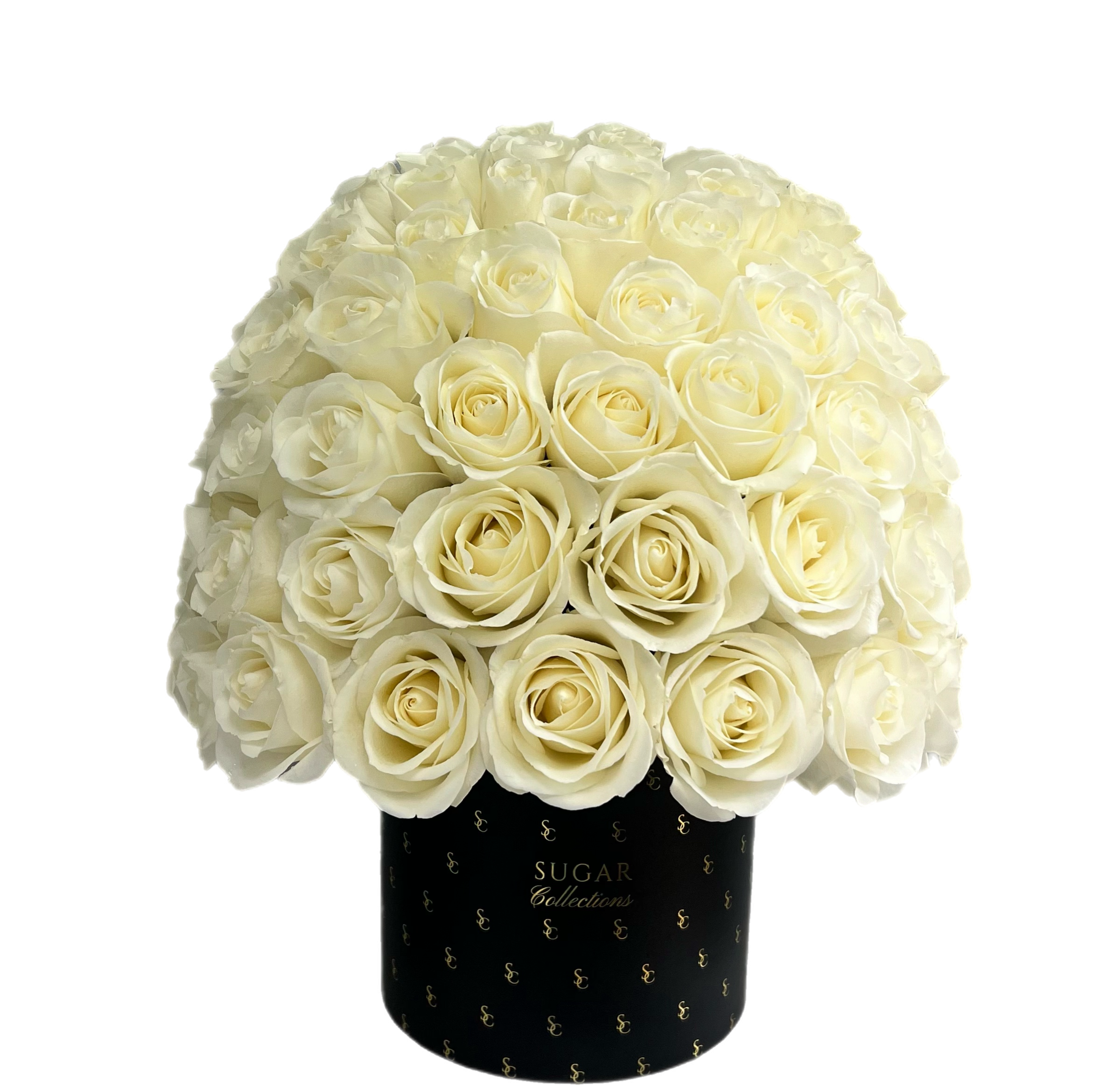 Rose Round Box - Black Monogram