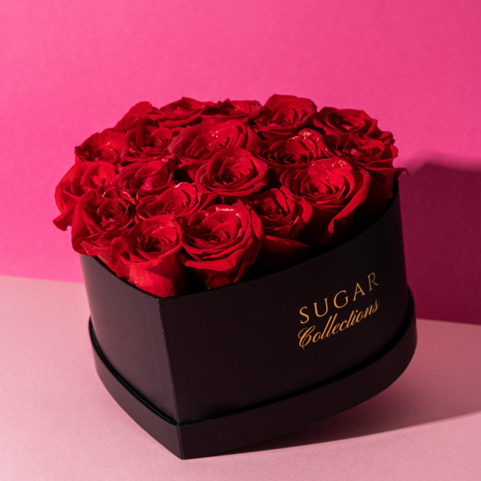 Preserved roses Heart box