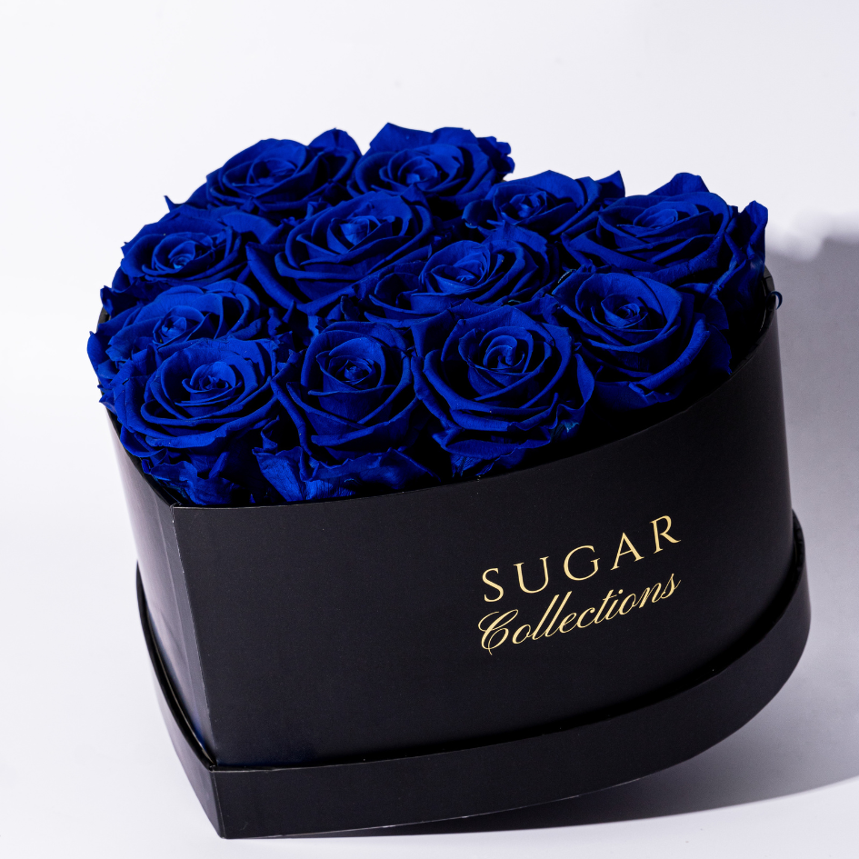 Preserved roses Heart box
