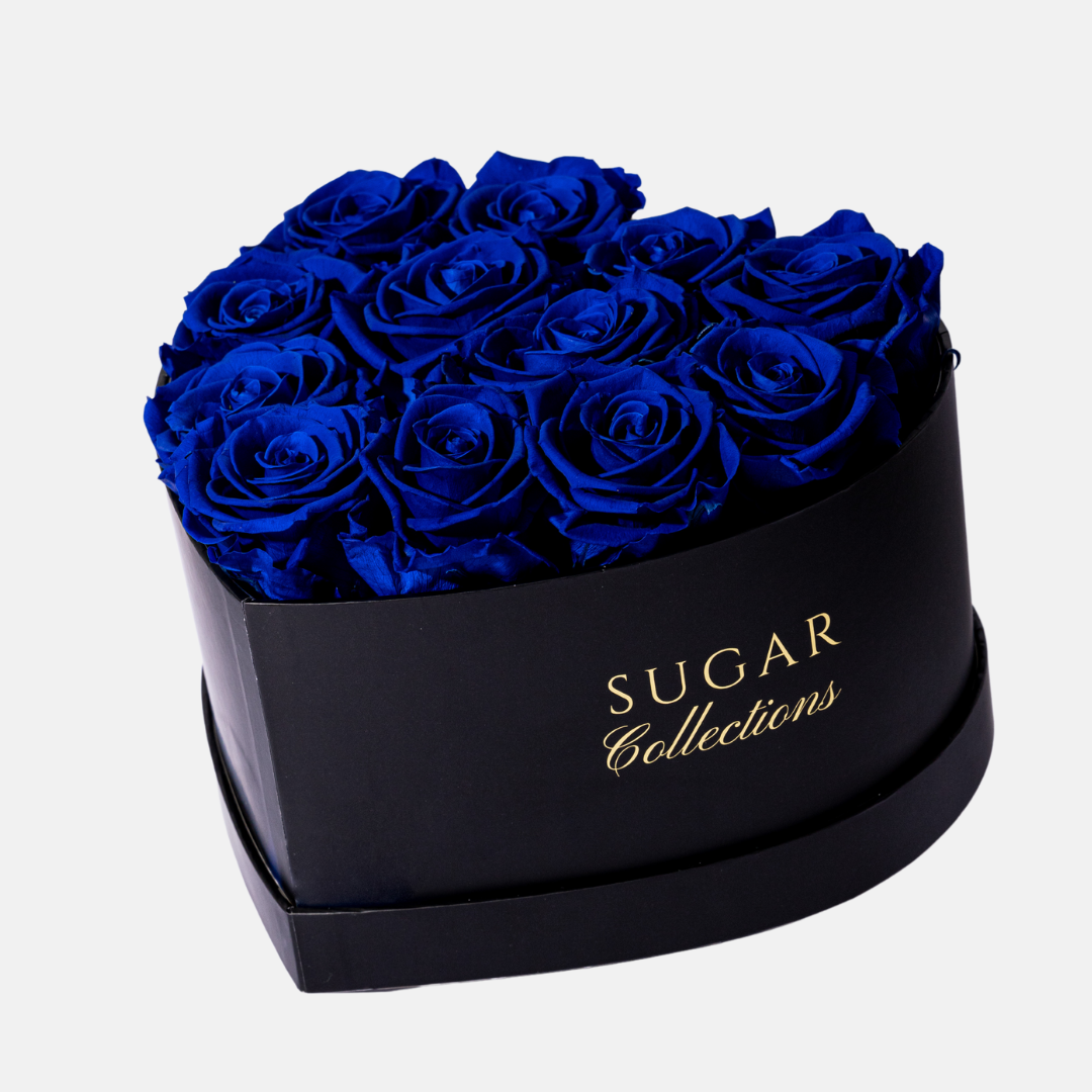 Preserved roses Heart box