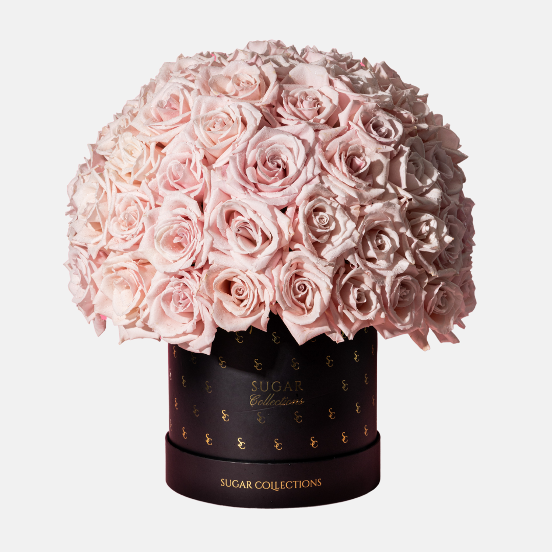 Rose Round Box - Black Monogram