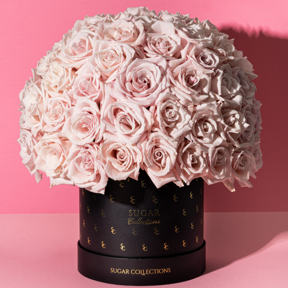 Rose Round Box - Black Monogram