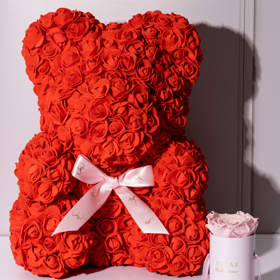 Rose Bear - Red