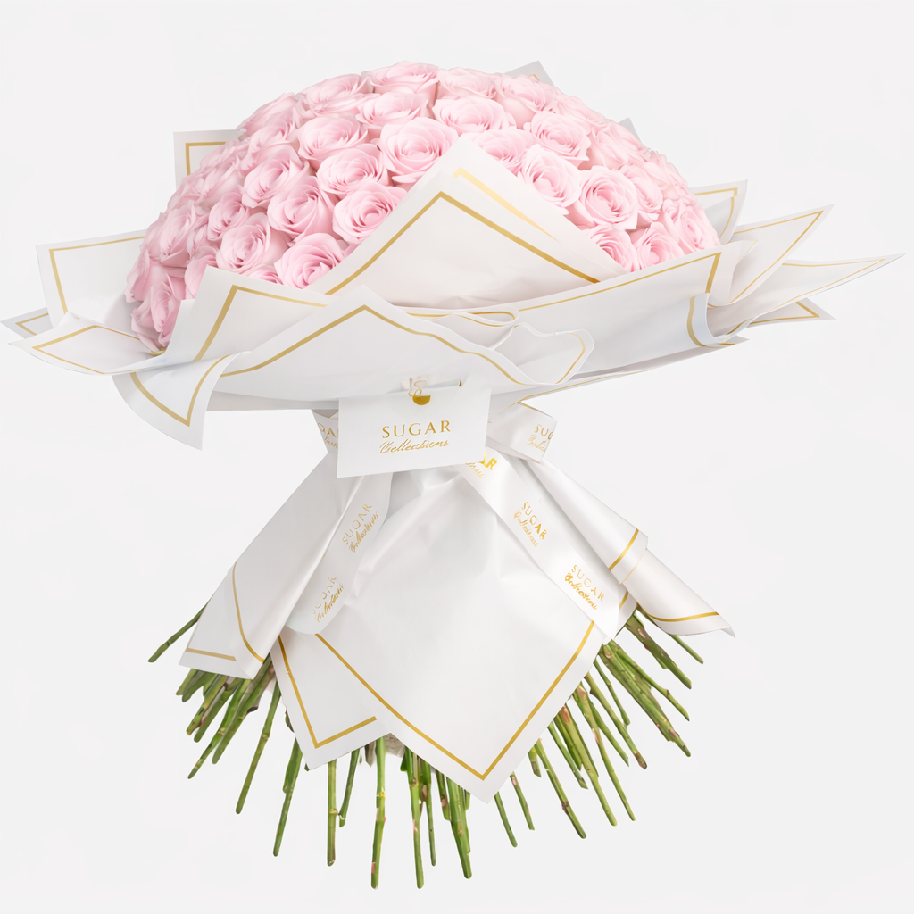 Classic Roses Bouquet - White Luxury Paper