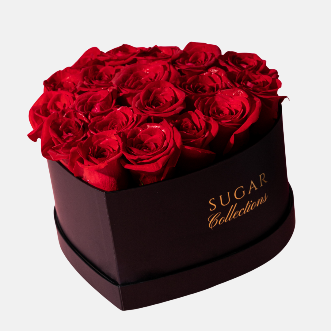 Preserved roses Heart box