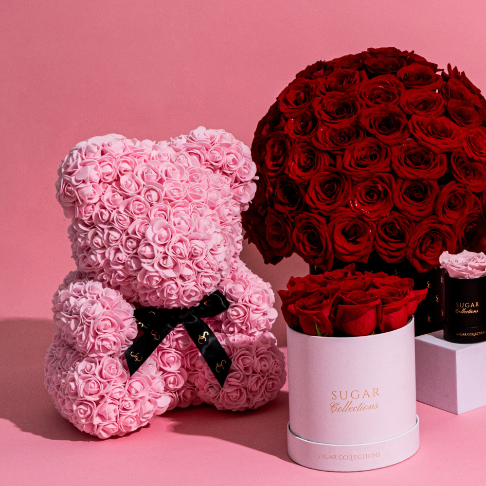 Pink Rose Bear